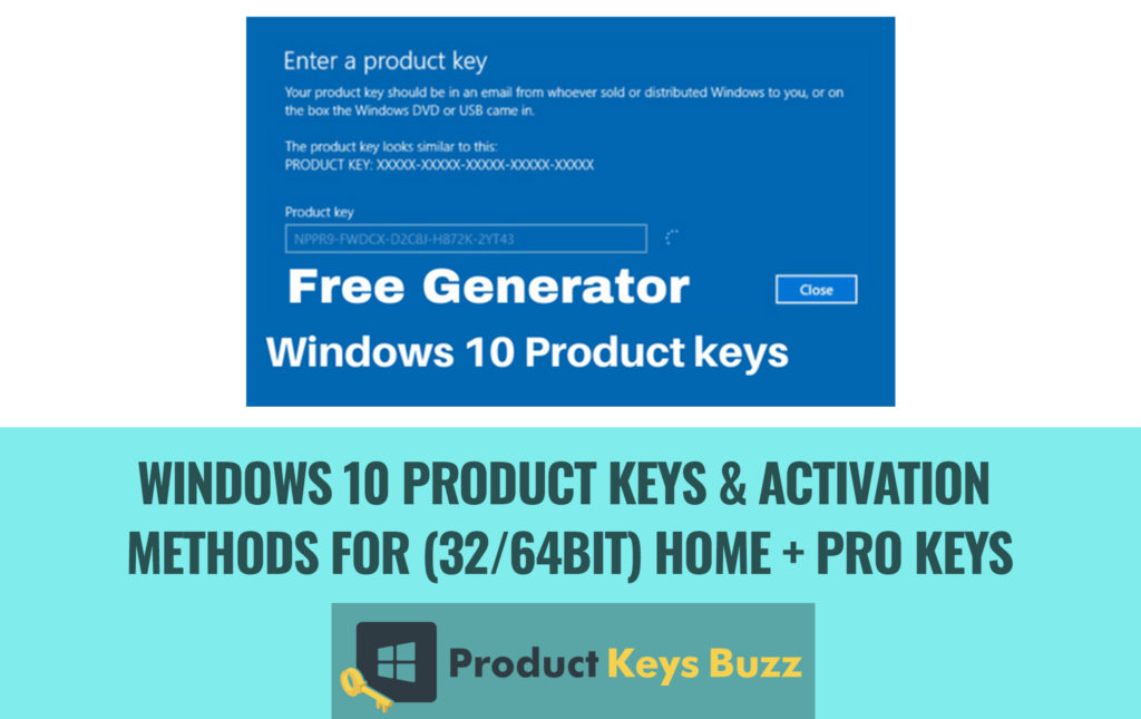 Free Windows 10 Home Product Key Generator Primaryentrancement